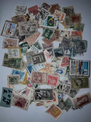 Selo Postal Lote: 100 Selos 2n Sem Repetição Brasil E