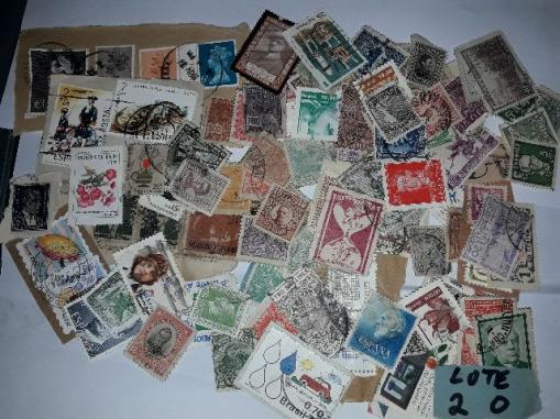 Selo Postal Lote:100 Selos 2m Sem Repetição Brasil E