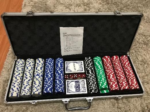 Maleta Poker 500 fichas - Usado pouquíssimas vezes