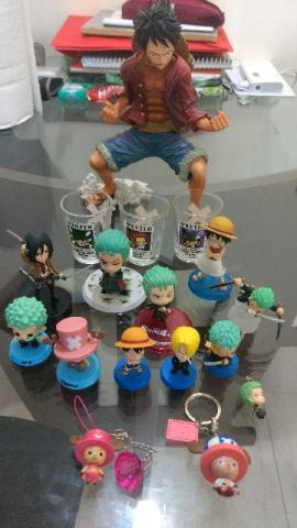 Action Figures Kit One Piece - Luffy Chapéu de Palha 21 cm