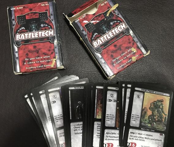 Decks card game Battletech
