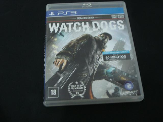 PS3 Watch Dogs Signature Edition Semi novo Original