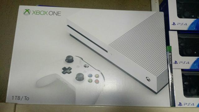 Xbox one s 4k 1tb hd, novo e lacrado na caixa. torro