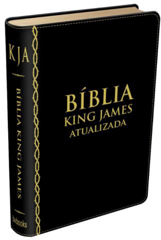 Bíblia King James Atualizada - Preta - Luxo - Nova