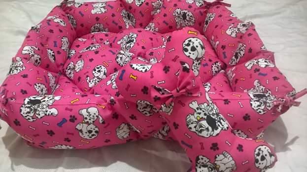 Caminha para pets rosa