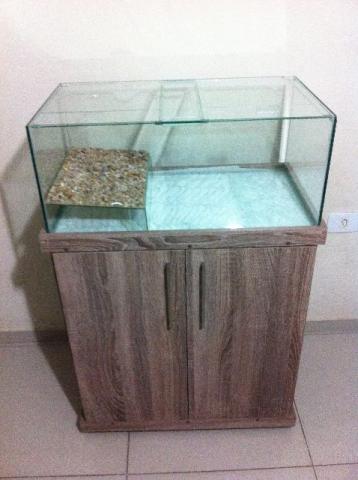 Aquario com gabinete para peixes ou tartarugas