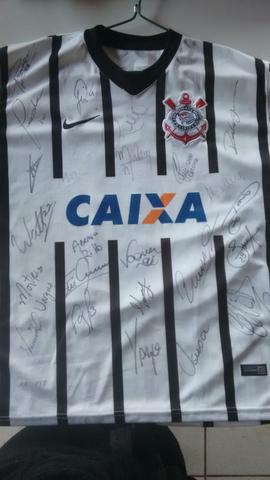 Camiseta autografada original Corinthians