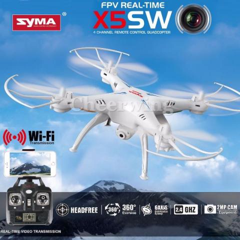 Drone Syma X5SW fpv 5 Baterias Carregador 5x1