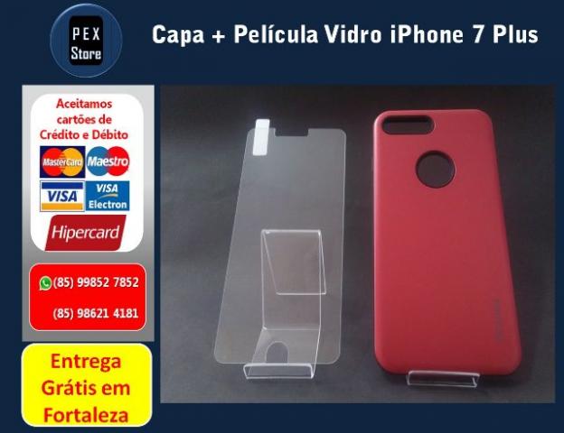 IPhone 7 Plus: Kit Capa + Película de Vidro