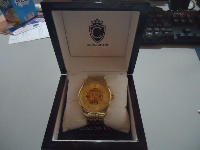 Relógio Constantim Gents Gold Original