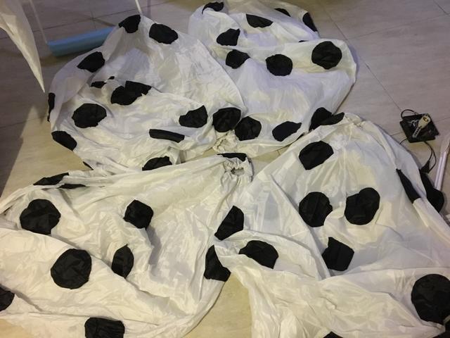 Tecido inflável Dado