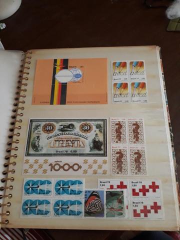 Coleção de selos " numismática "