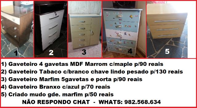 Gaveteiros e Criado mudo Leia tudo