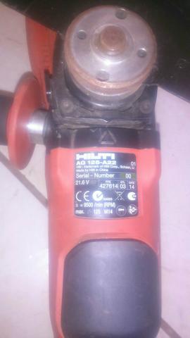 Esmerilhedeira a bateria hilt 21,6 volts