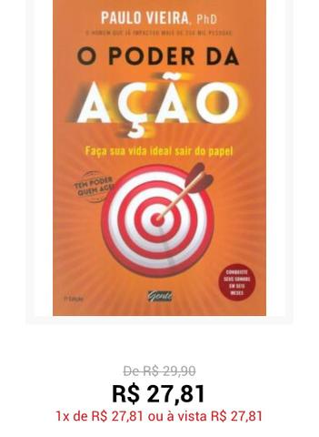 Livro O Poder Da Ação