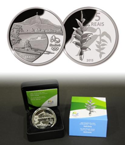 Moeda de Prata Comemorativa das Olimpíadas - Série Flora -