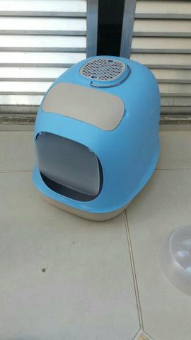 Banheiro Fechado para Gato United Pets - azul