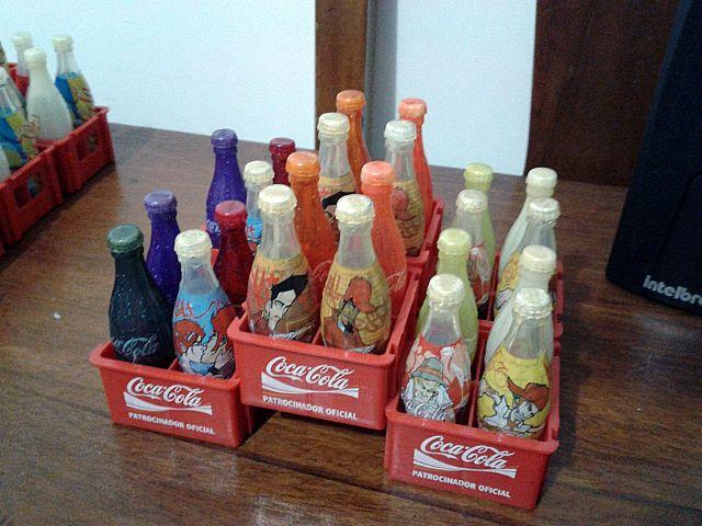 Mini Garrafinhas da Coca-Cola No Estilo  (completa)
