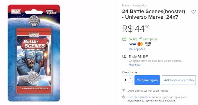 36 Boosters Battle Scenes(booster) - Universo Marvel