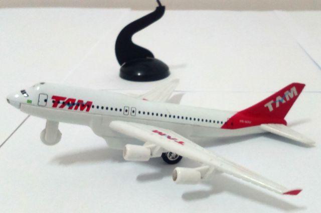 A*V*I*Ã*O - G*R*A*N*D*E Todo de *M*E*T*A*L -Boeing Tam 16cm