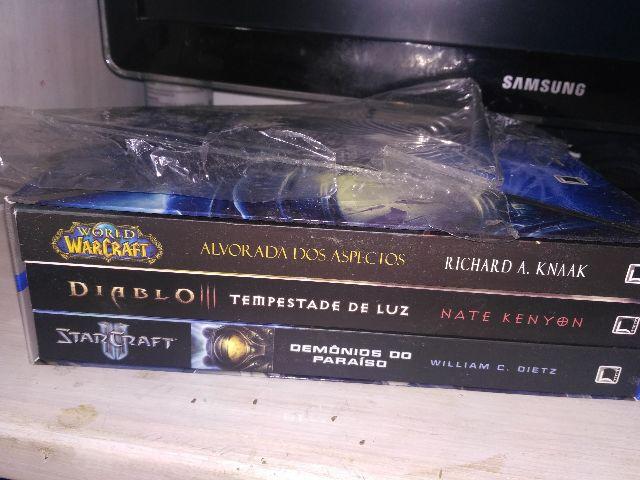 Box de livros Starcraft, Diablo, World of warcraft