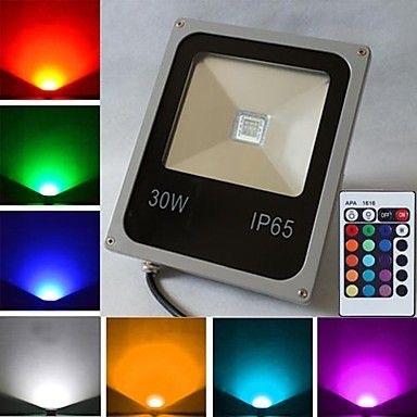 Kit 2 refletor holofote LED 30W RGB bivolt Ip66