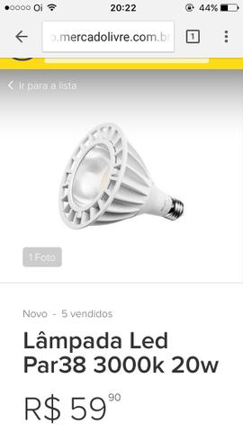 Lâmpadas de led par  w