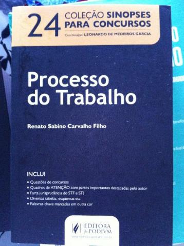 Processo do Trabalho - Col. Sinopses Para Concursos - Vol.