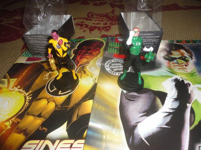 2 Miniaturas DC Eaglemoss - Sinestro & Lanterna Verde(Hal