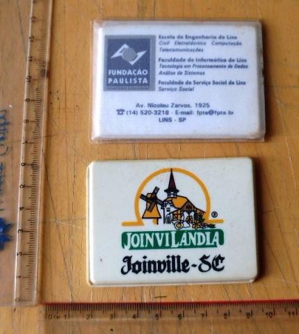 Lote 2 Mini Agendinhas Telefônicas Dobráveis Anos 80