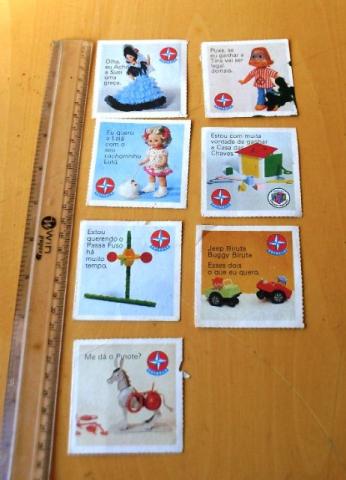 Lote 7 Cards Propaganda Brinquedos Estrela - Natal - Raro