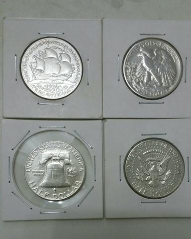 4 moedas de prata