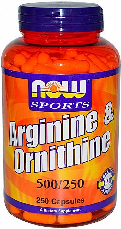 L-arginina & l-ornitina 250 capsulas now foods