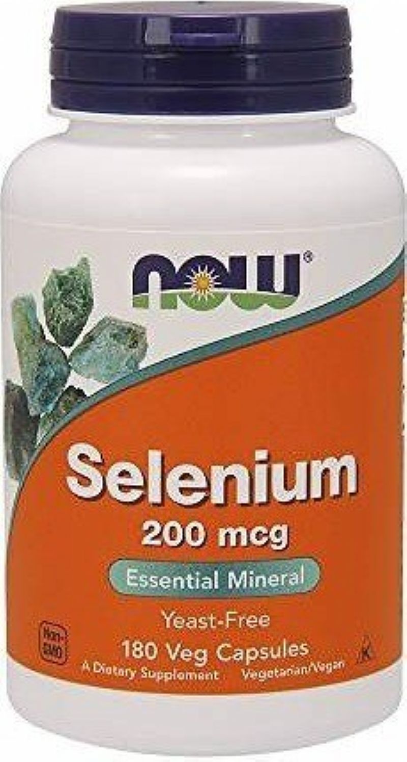 Selenio 200mcg 180 capsulas vegetarianas now foods