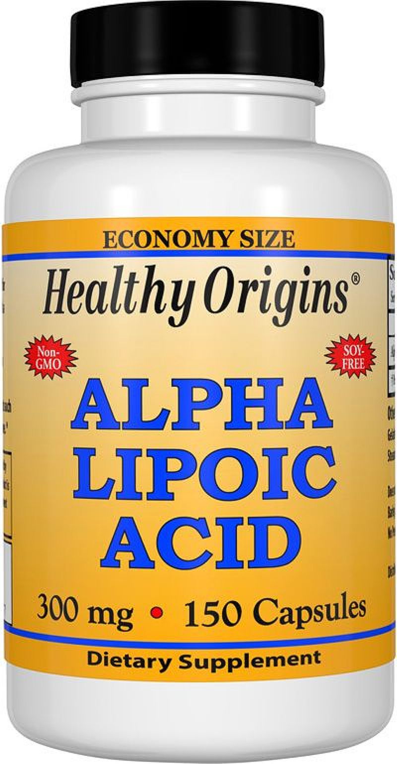 Ácido alfa lipoico 300mg 150 capsulas healthy origins