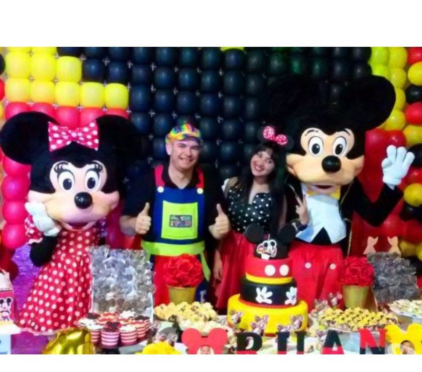 Personagens Vivos Mickey e Minnie Cover Animação Festas