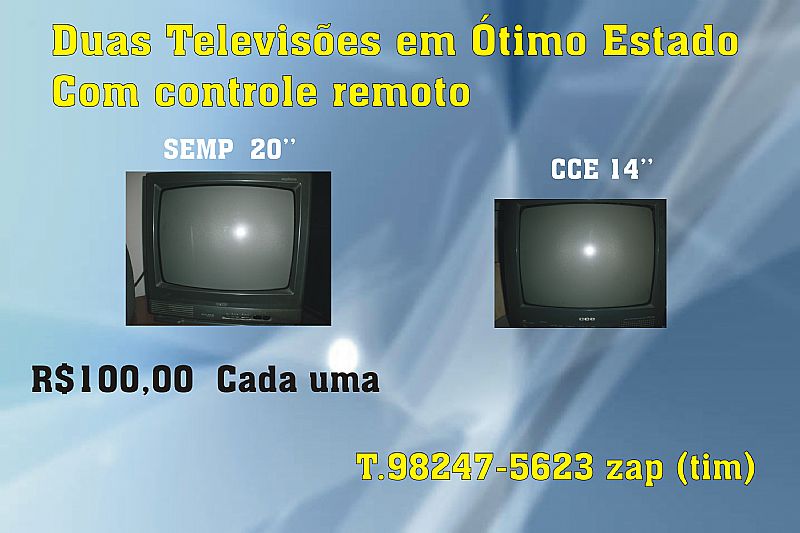 Dois televisores usados a venda em Rio de janeiro