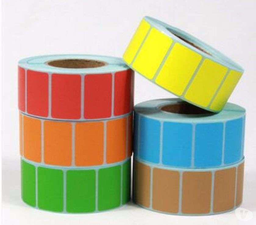 ETIQUETAS PARA CODIGO DE BARRAS BRANCAS E COLORIDAS