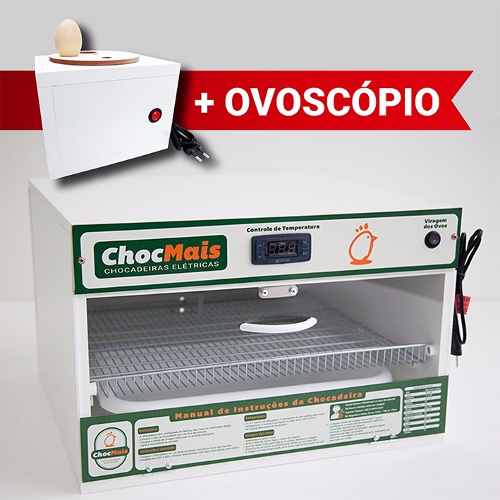 Chocadeira Automática 70 Ovos + Ovoscopio