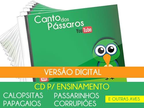 ***cd Digital - P/ Ensinamento De Calopsitas E Passarinhos