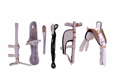 Arreio Para Charrete Em Couro Legitimo Completo