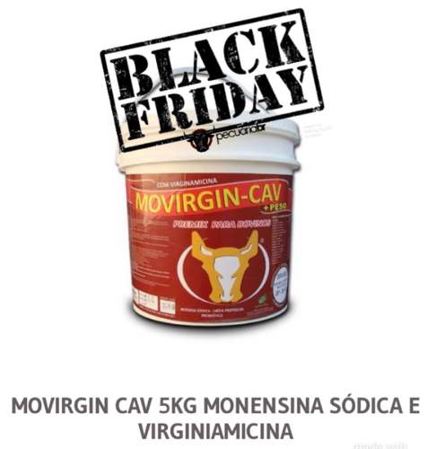 Virginiamicina E Monensina + Peso - Movirgin Cav 5kg