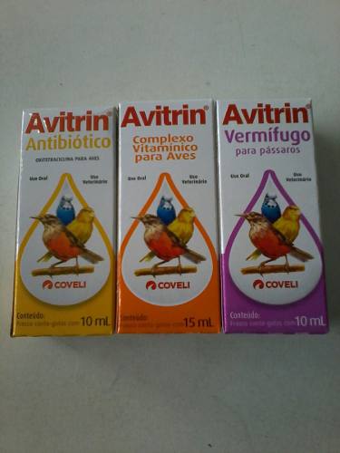 Kit Avitrin Antibiótico,vermifugo E Complexo Vitamínico