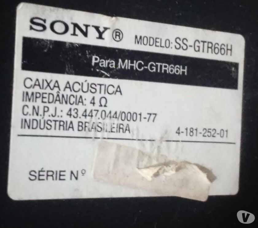 VENDO CAIXA DE SOM DA SONY