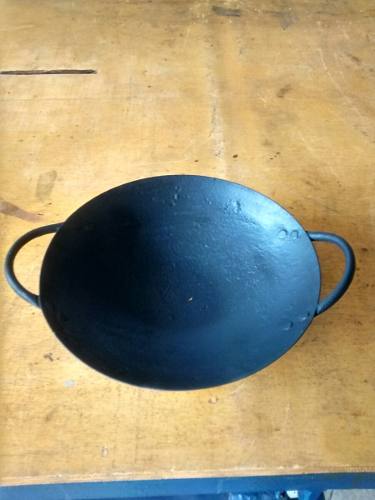 Antigo Tacho Em Ferro Para Decoração