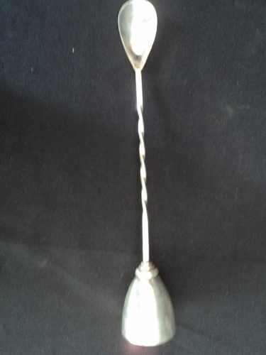 Colher Longa Cabo Retorcido Medidor Prata 90 Aurea Cchic E.g