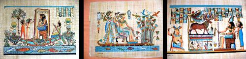 Egito Papiro Egipcio Original Grande 18 Modelos Diferentes