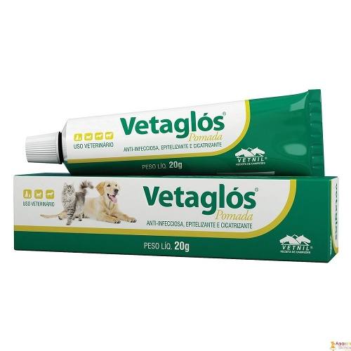 Pomada Cicatrizante Vetnil Vetaglós 20 G