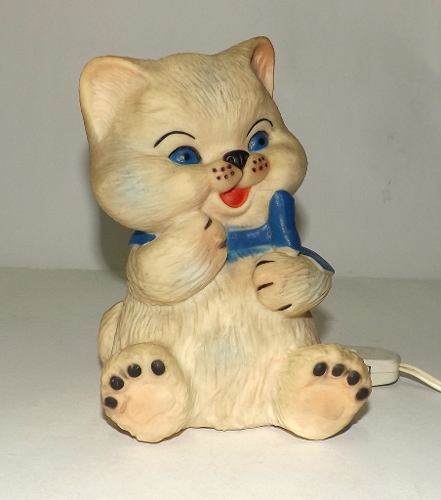 Abajur Infantil Antigo De Vinil 50's