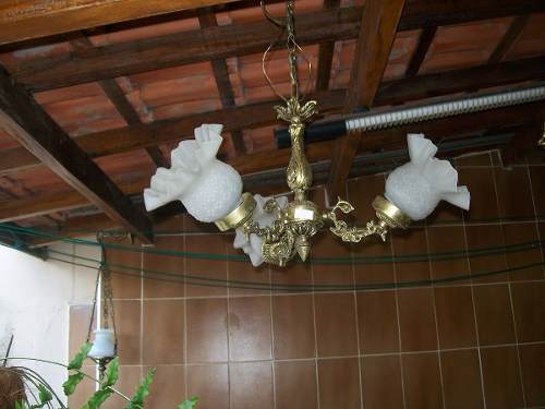 Lustre De Bronze Antigo.